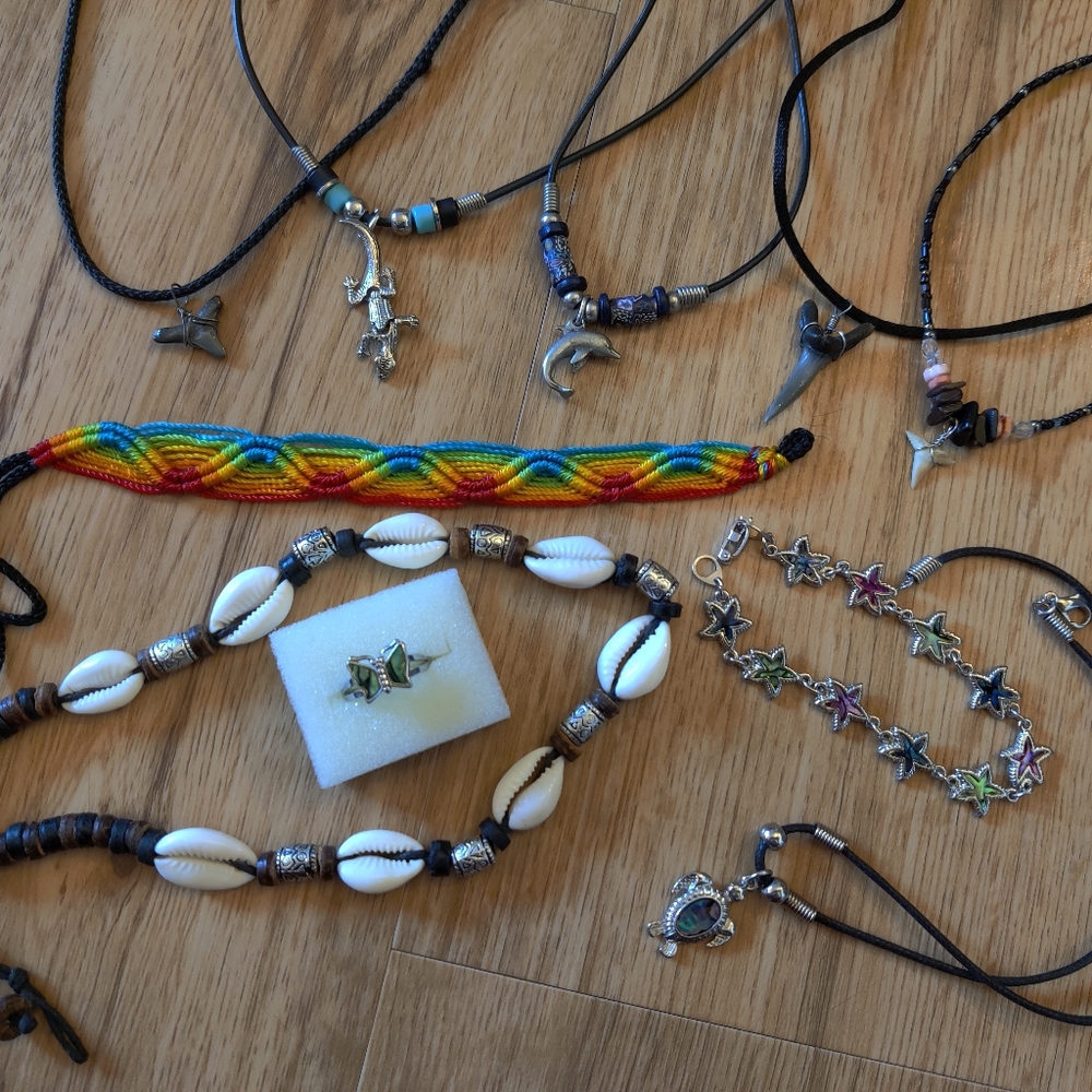 Huge Lot of Surfer Beach Jewelry Y2K 90s